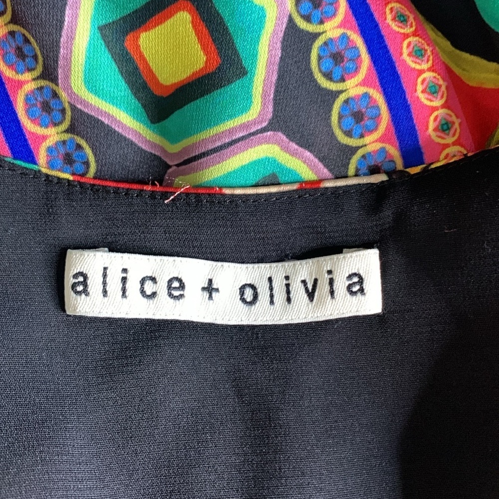 Alice & Olivia Dani Cap Sleeve Ruffle Kimono Dress - Picture 8 of 11